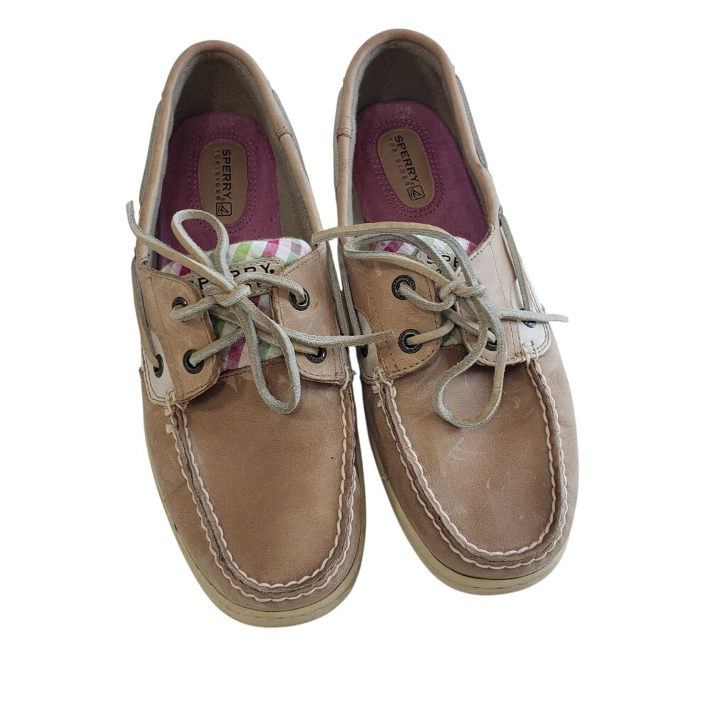 Sperry Top Siders Women's Leather Boat Shoes, Size 8 M